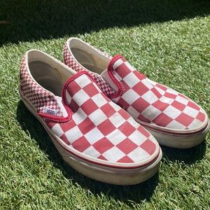 Red Checkered Vans